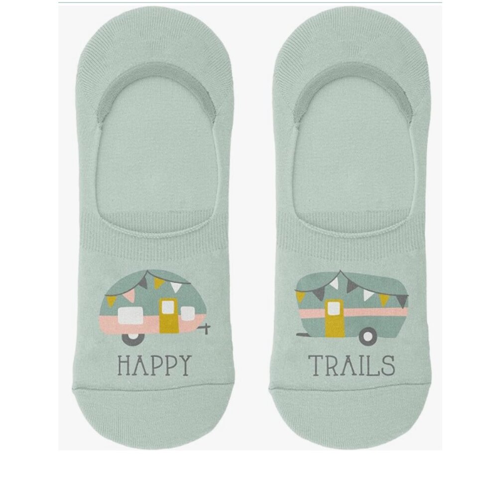 Karma Happy Trails Camper No-Show Socks Pack of Three NEW - Picture 3 of 6